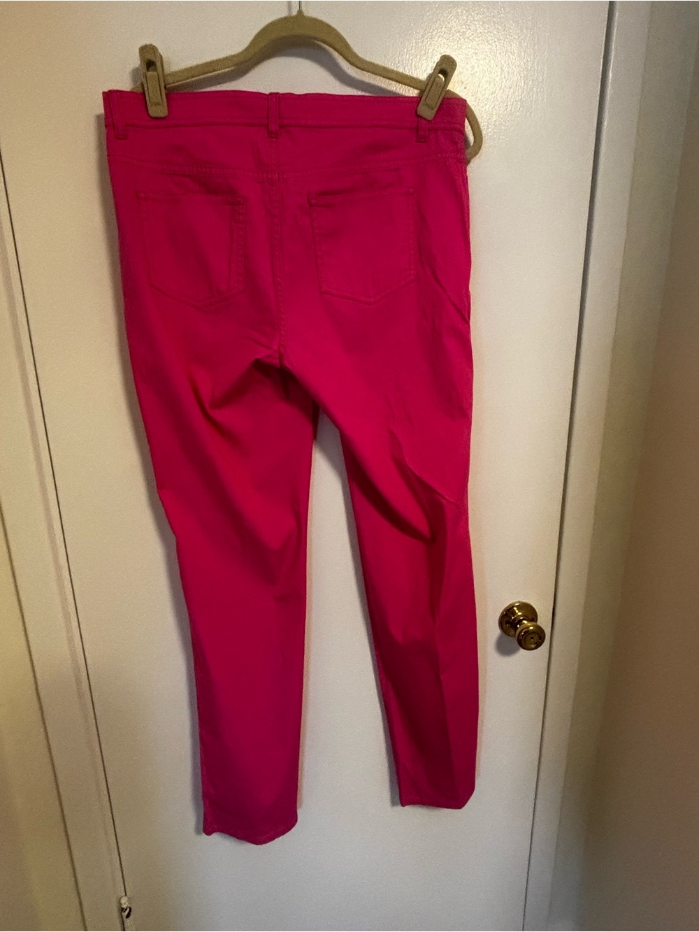 NEW Lafayette 148 New York Hot Pink Straight Leg Pants - Picture 2 of 7